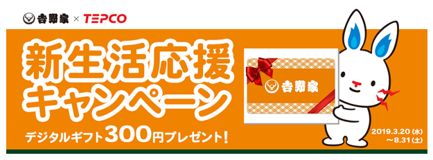 東京電力キャンペーン特典イメージ画像