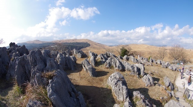 中国地方の観光イメージ画像「冬の秋吉台」