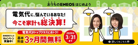 ENEOSでんき基本料金3ヶ月無料キャンペーン