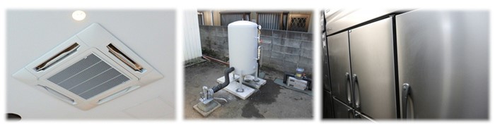 低圧電力で使用する電気機器の例